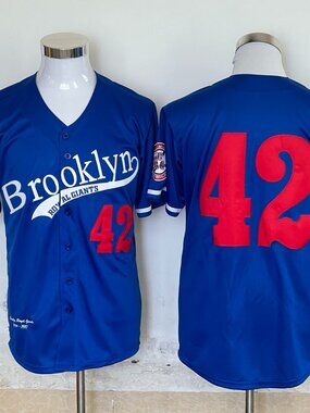 Jackie Robinson #42 Brooklyn Royal Giants Negro League Baseball Jersey